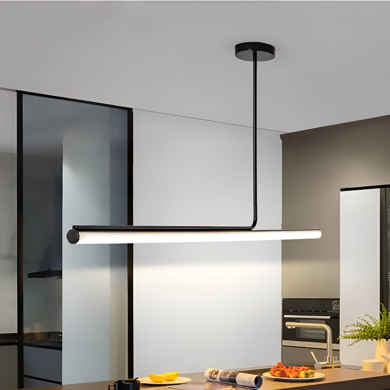 Luxury Acrylic Lampshade Mariah Linear Pendant Light