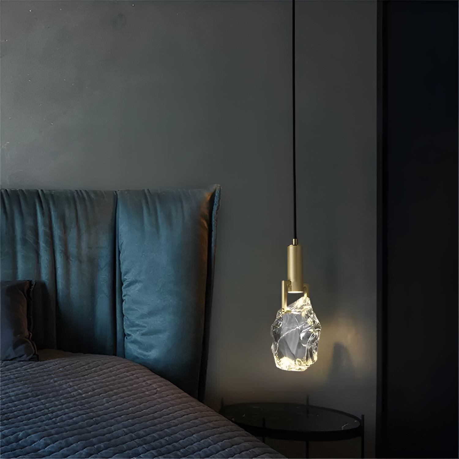 Luxury Nordic Crystal Copper Pendant Lamp