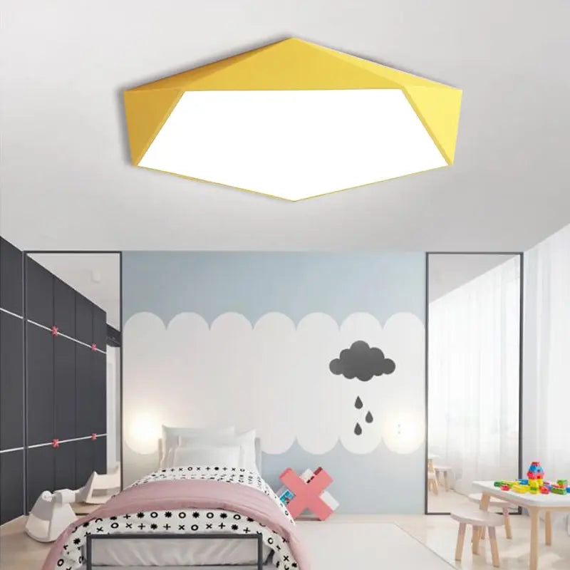 Macaron Pentagonal LED Ceiling Lamp