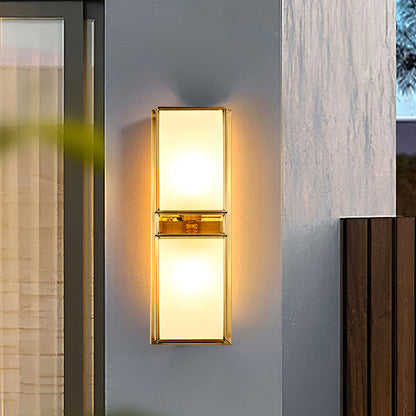 Retro Magari Brass Outdoor Wall Lamp