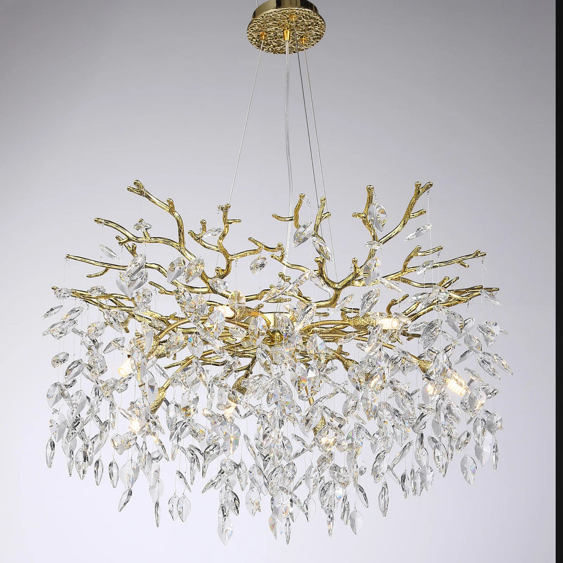 Chandelier en cristal de luxe moderne