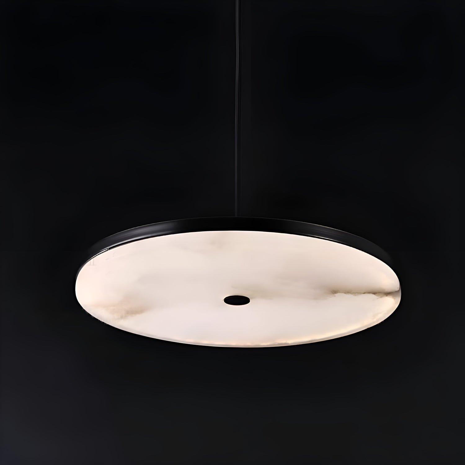 Manhattan Round Alabaster Pendant Light