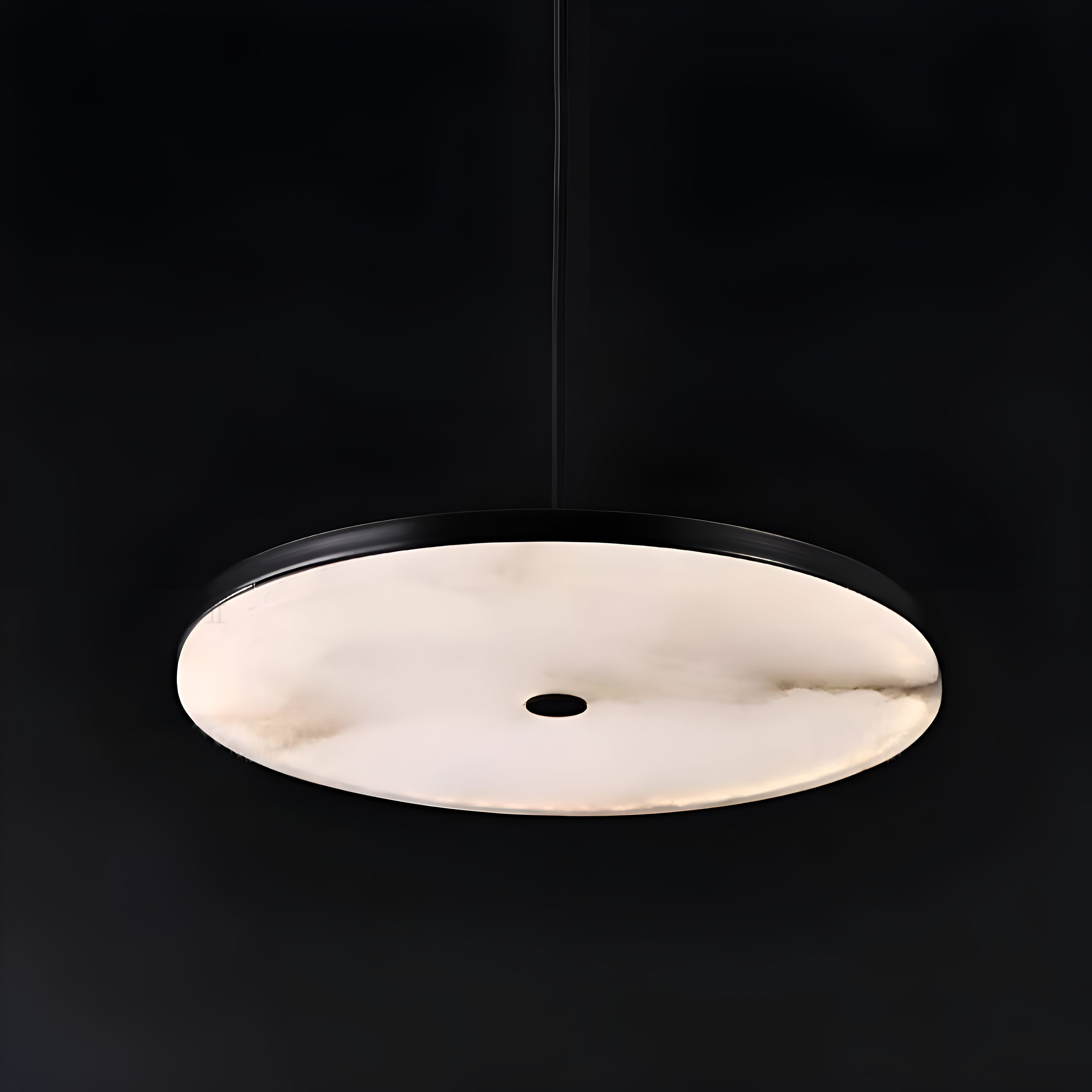 Manhattan Round Alabaster Pendant Light