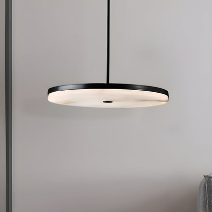 Manhattan Round Alabaster Pendant Light