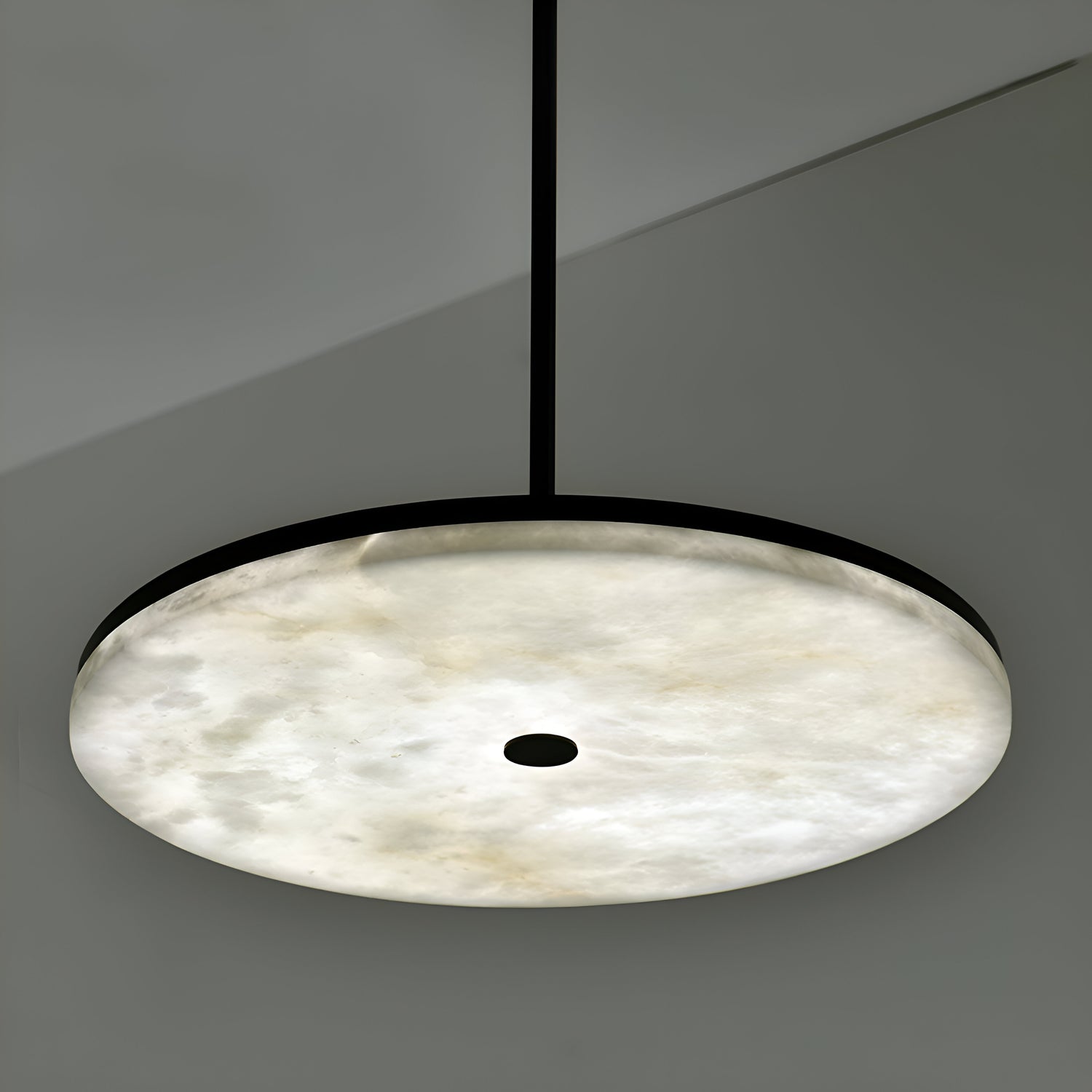 Manhattan Round Alabaster Pendant Light