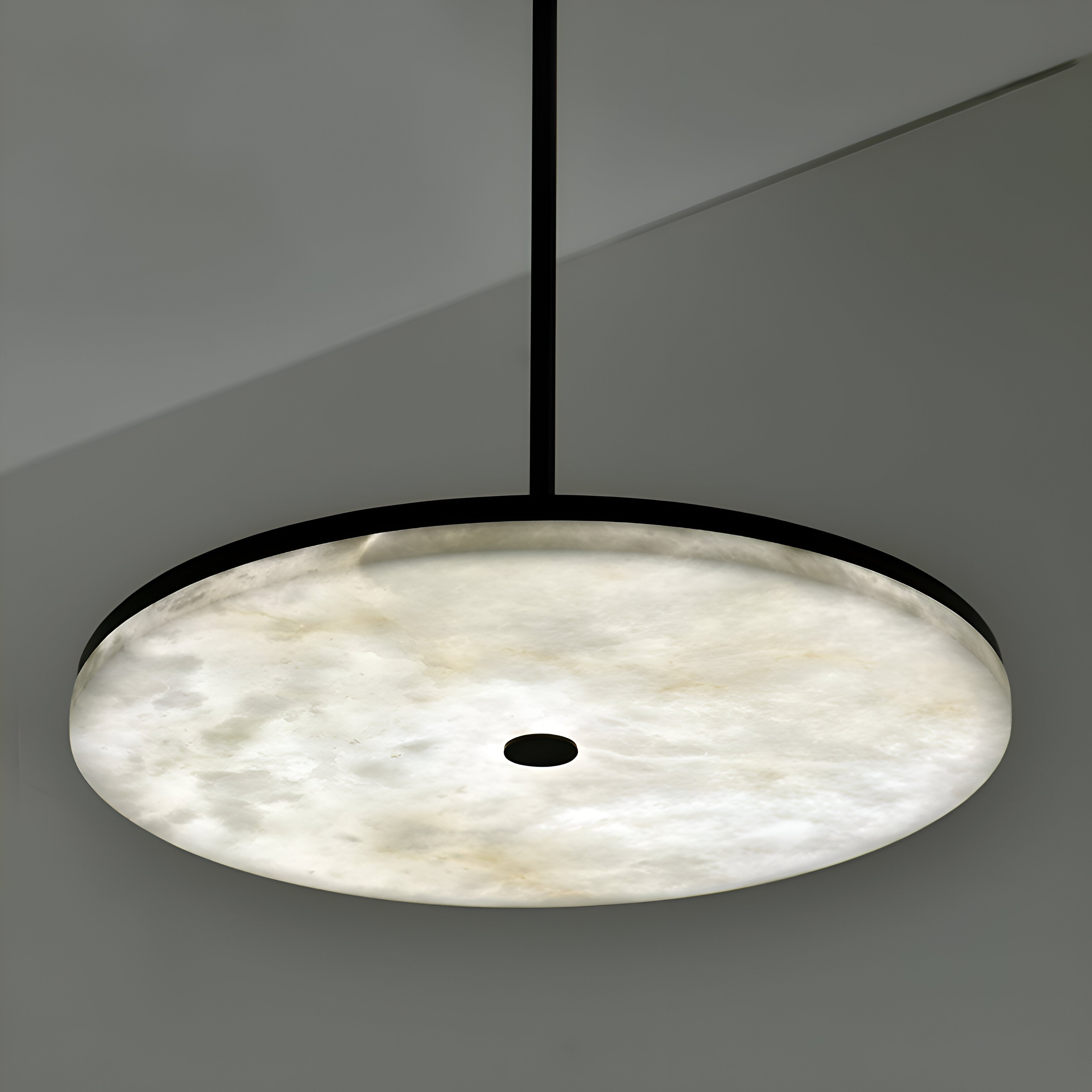 Manhattan Round Alabaster Pendant Light
