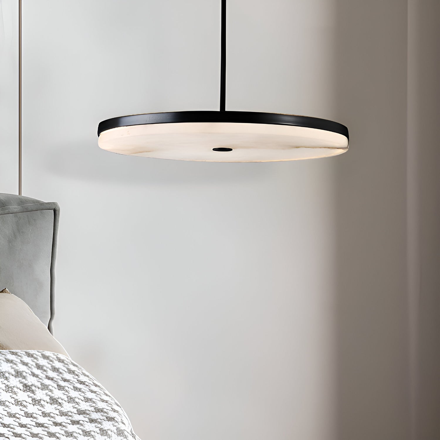 Manhattan Round Alabaster Pendant Light