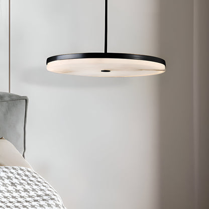 Manhattan Round Alabaster Pendant Light