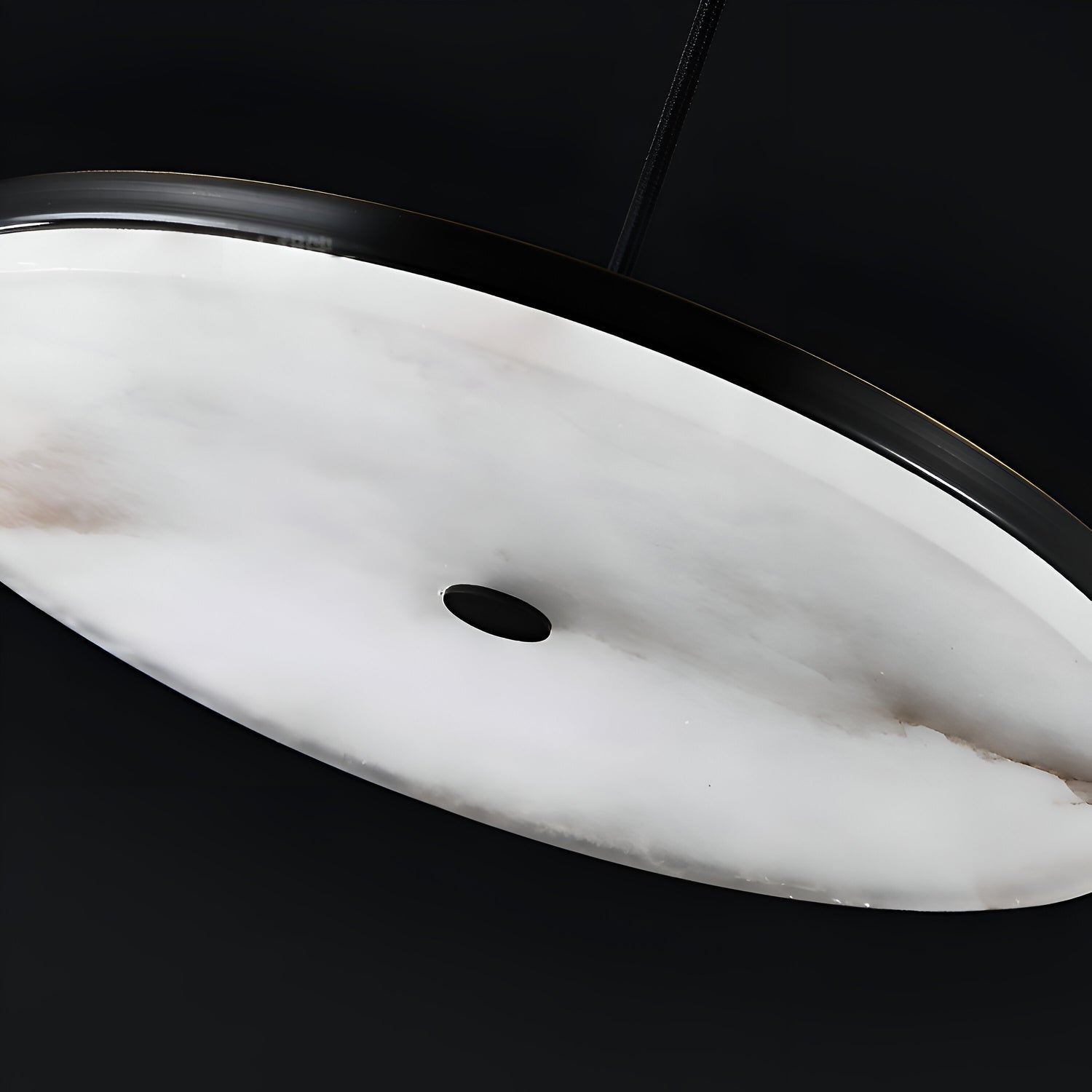 Manhattan Round Alabaster Pendant Light