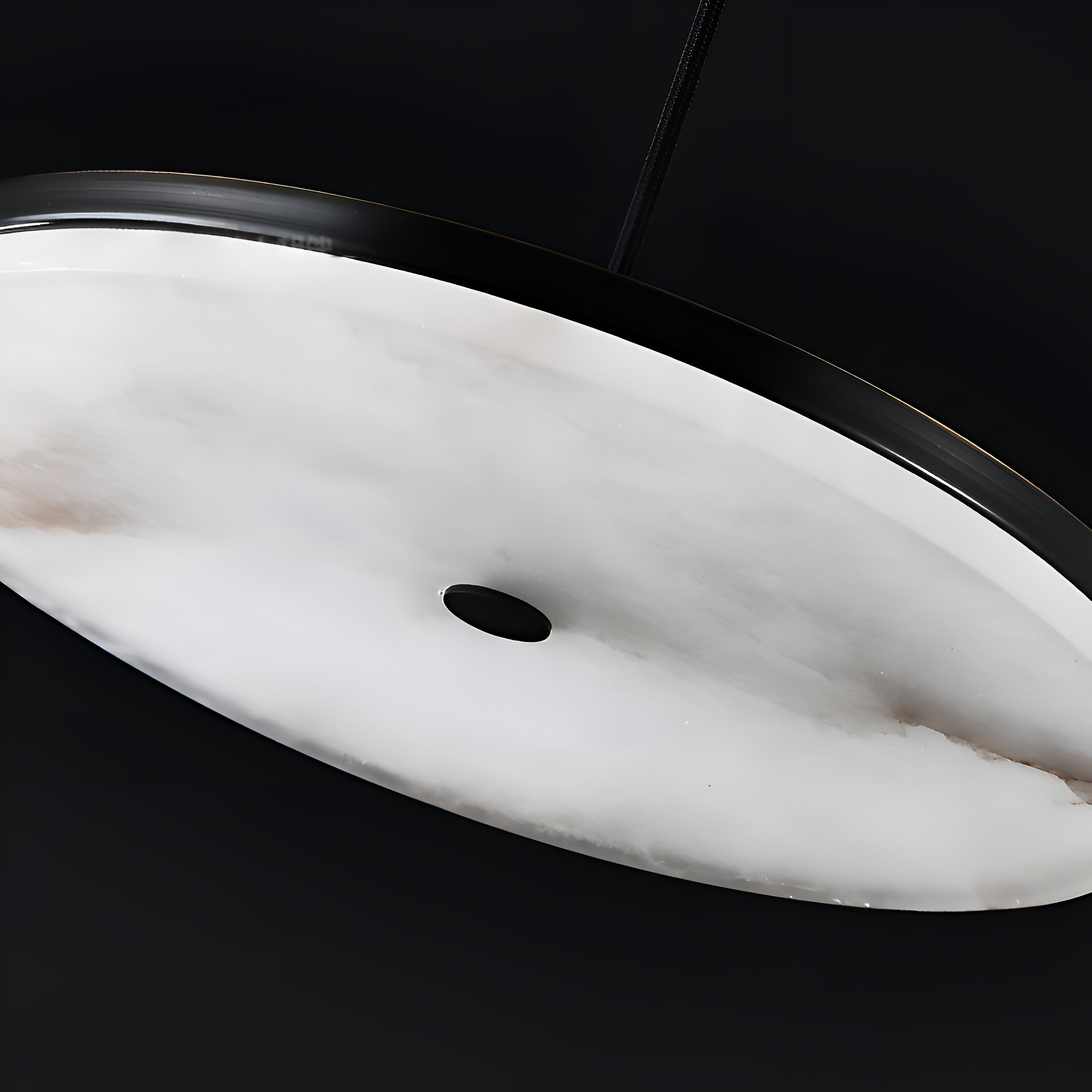 Manhattan Round Alabaster Pendant Light