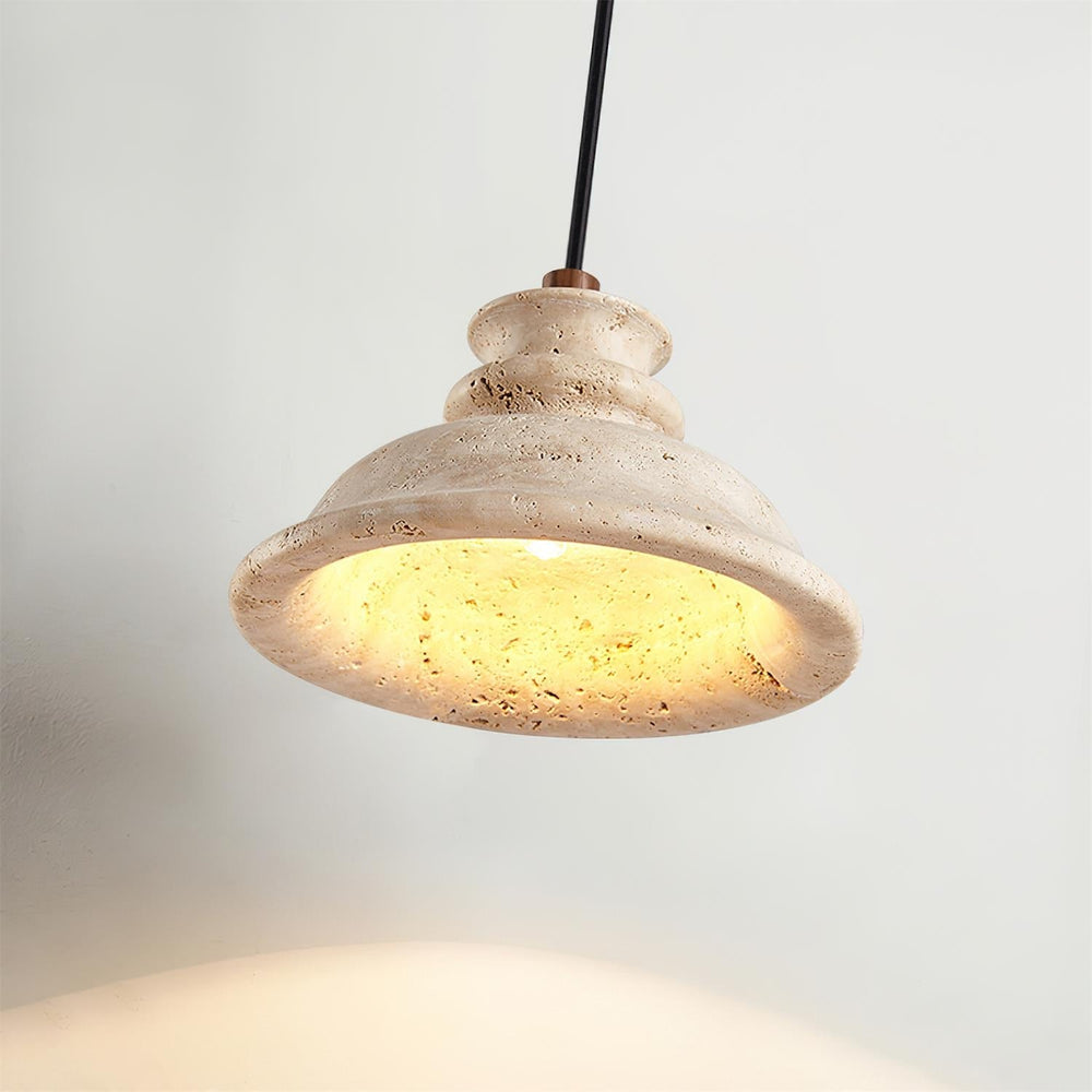 Orion Modern Travertine Ceiling Light