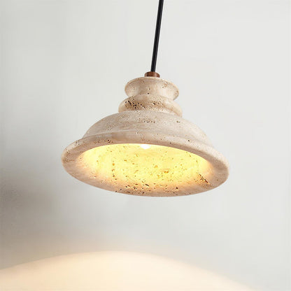 Orion Modern Travertine Ceiling Light