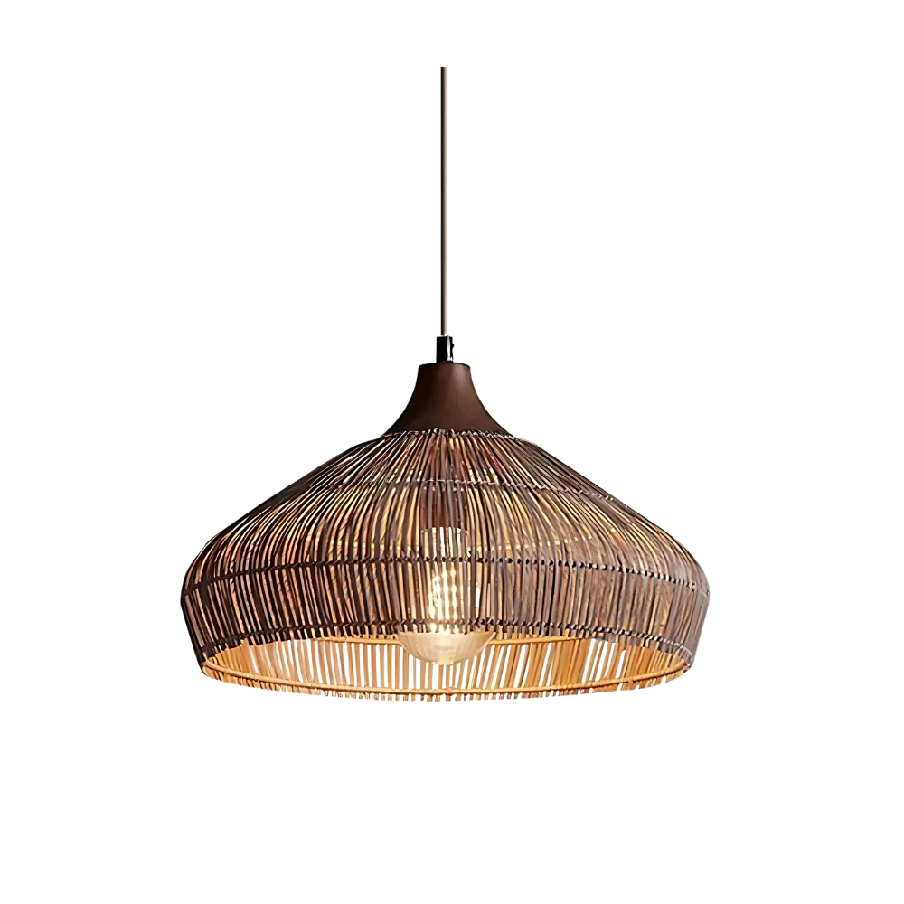 Bohemian Rattan Pendant Light