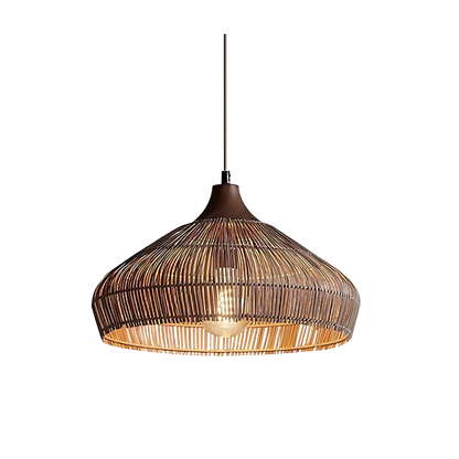 Elegant Bohemian Rattan Pendant Light