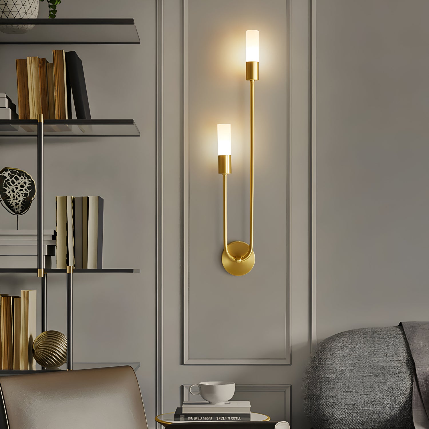 Nordic Modern Simplicity Iron &amp; Acrylic Long Tube Wall Light