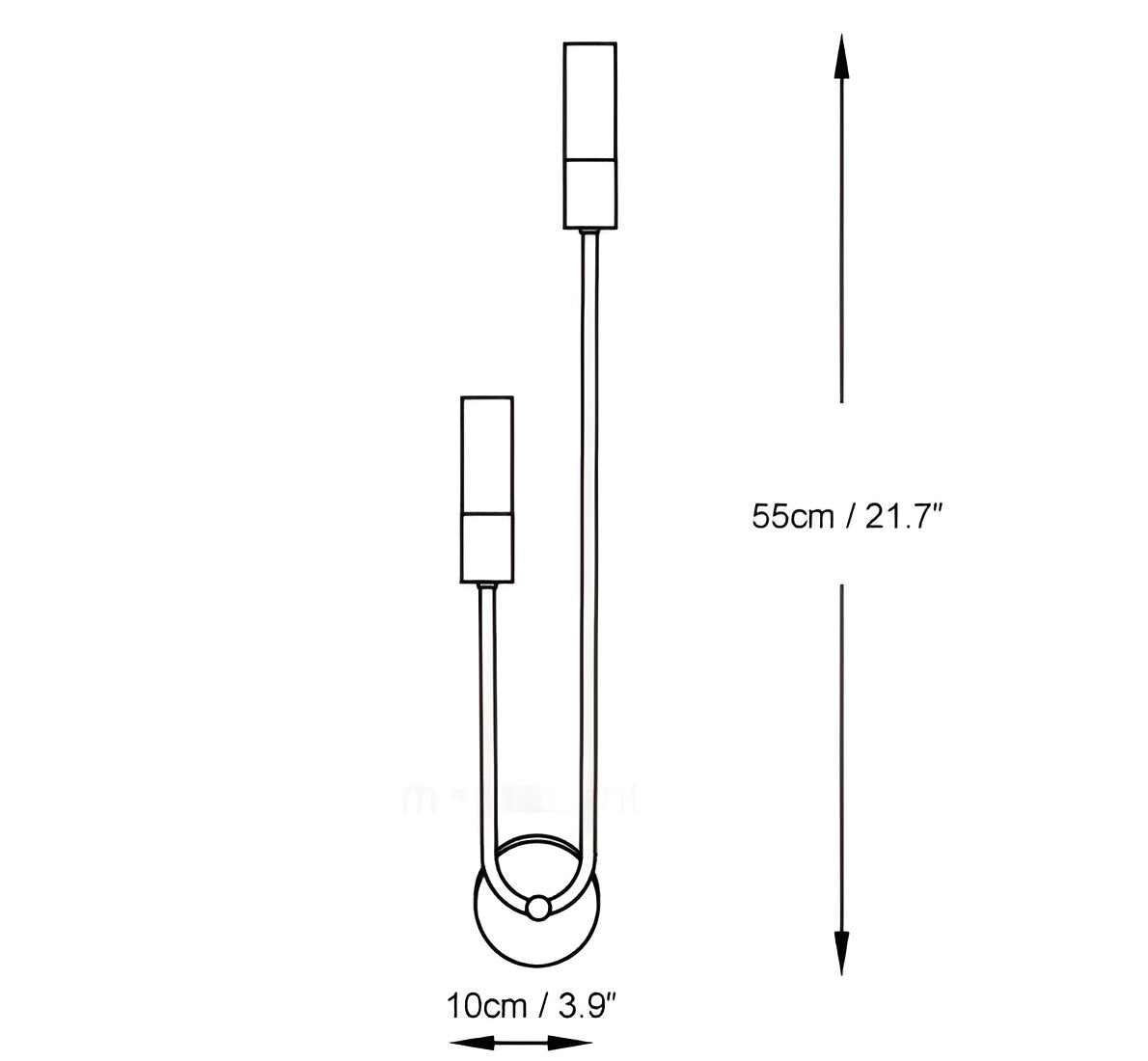 Nordic Modern Simplicity Iron &amp; Acrylic Long Tube Wall Light