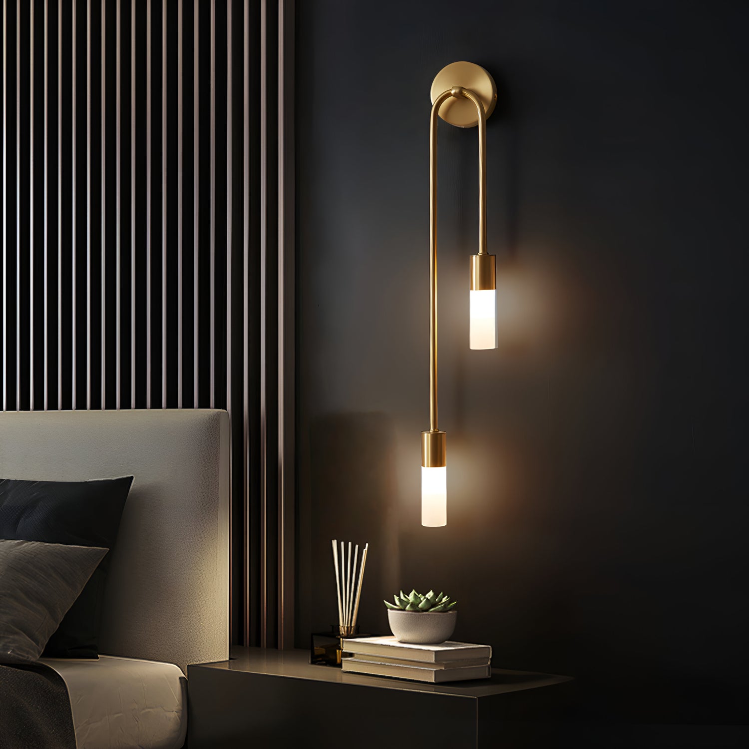 Nordic Modern Simplicity Iron &amp; Acrylic Long Tube Wall Light