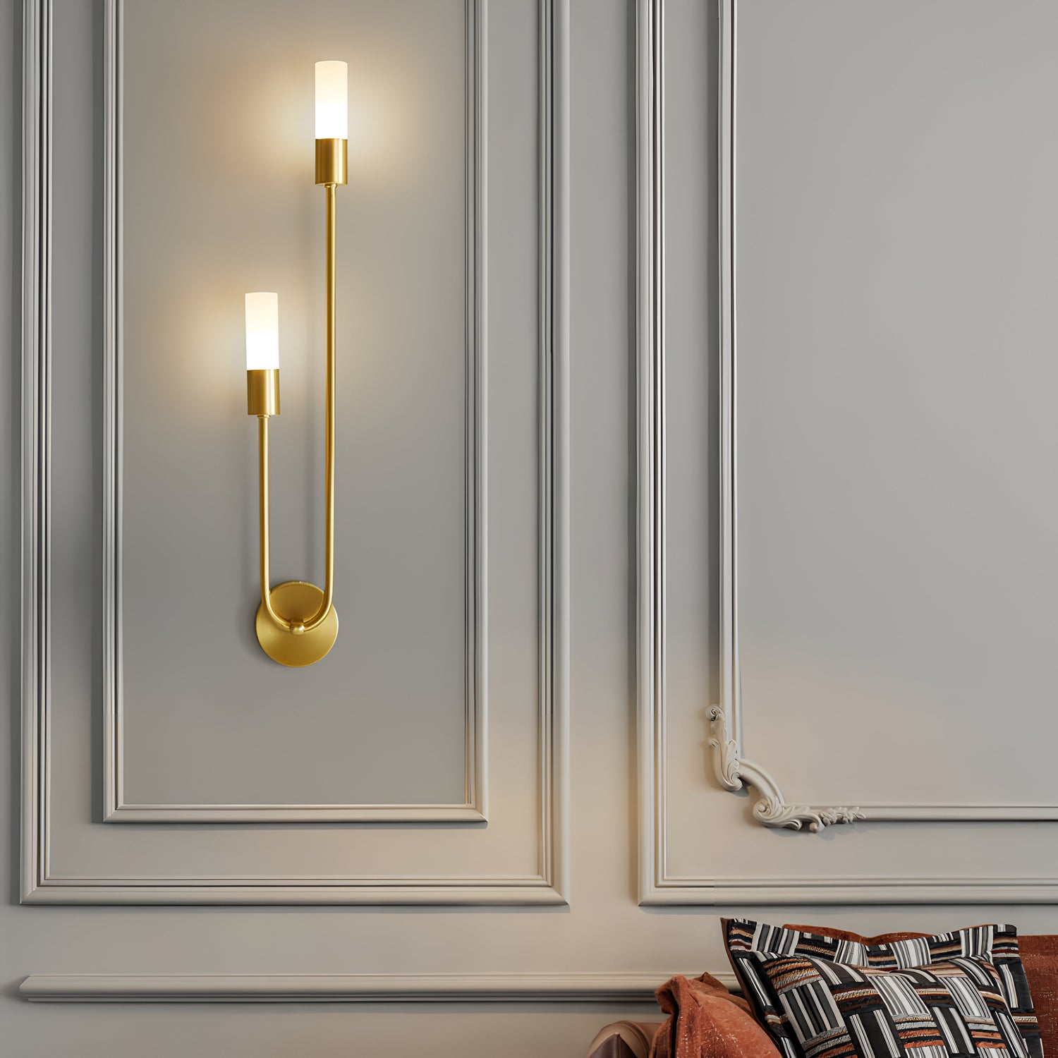 Nordic Modern Simplicity Iron &amp; Acrylic Long Tube Wall Light