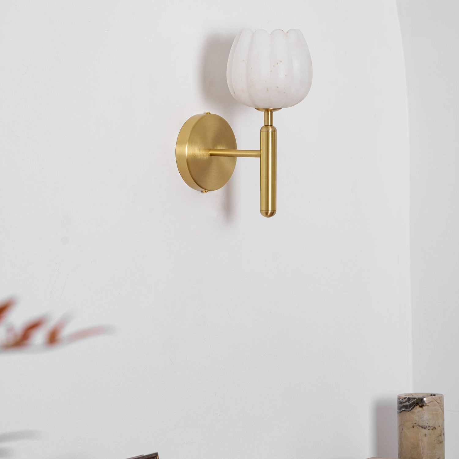 Milan Modern Alabaster Wall Light