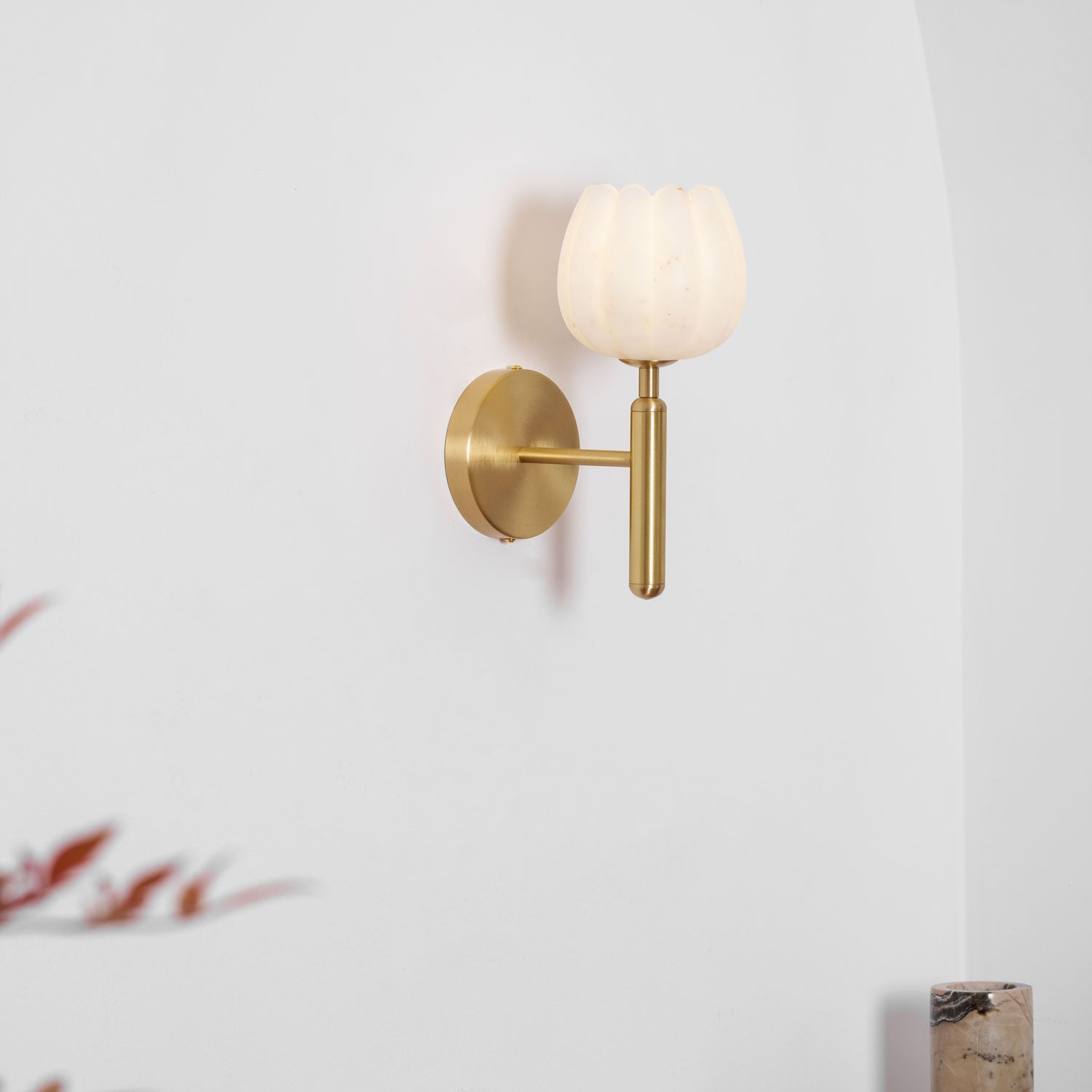 Milan Modern Alabaster Wall Light