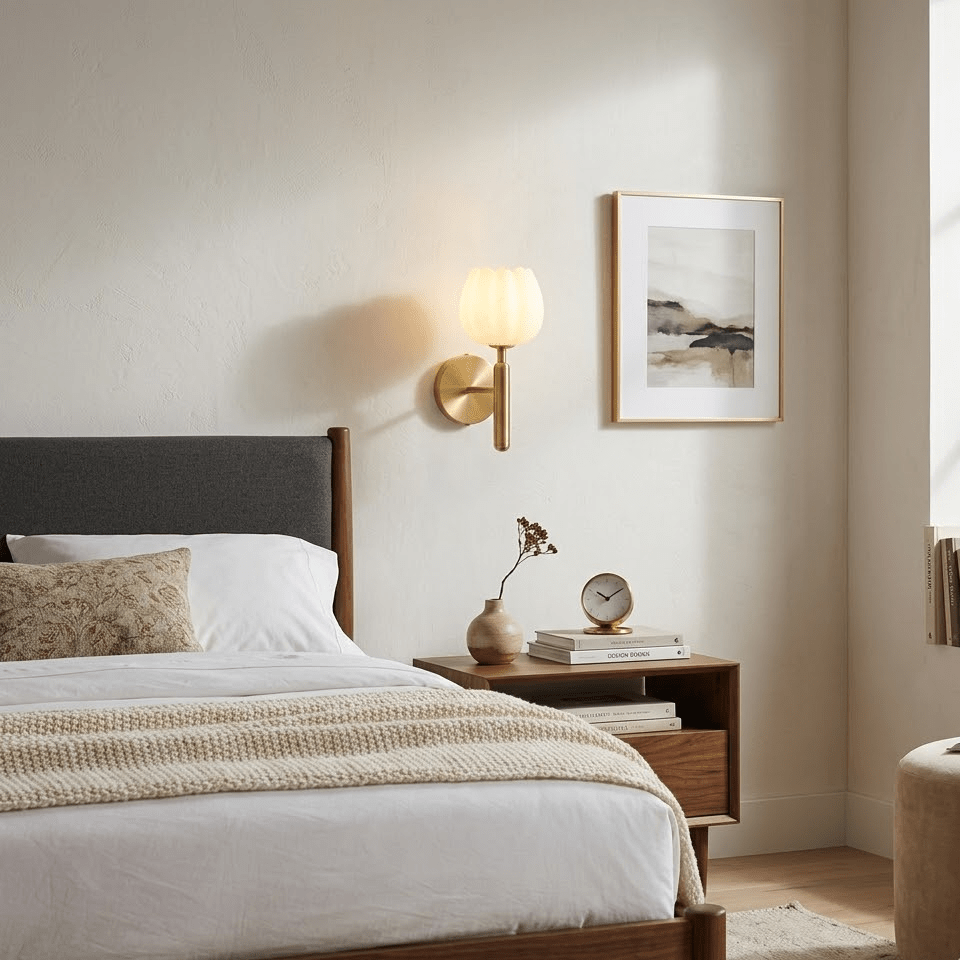 Milan Modern Alabaster Wall Light
