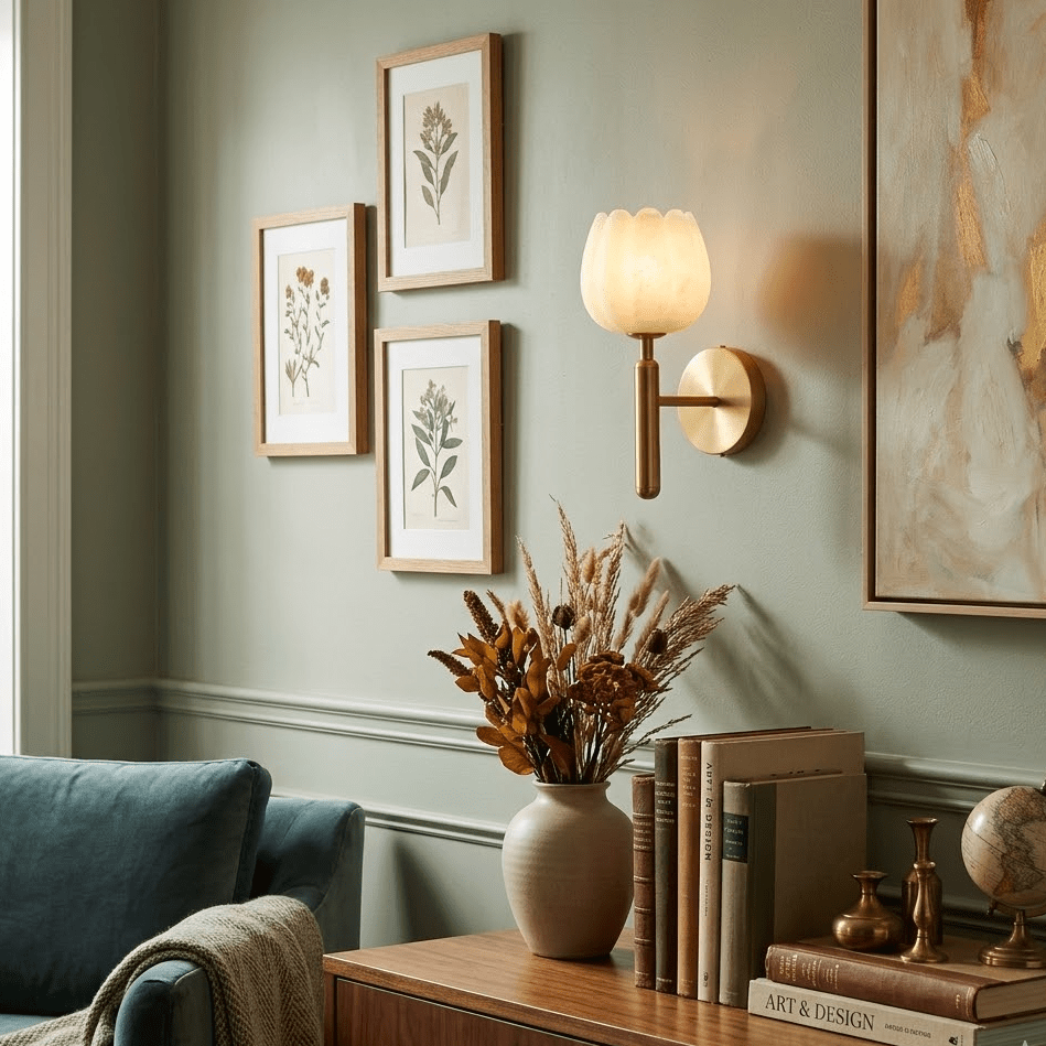 Milan Modern Alabaster Wall Light