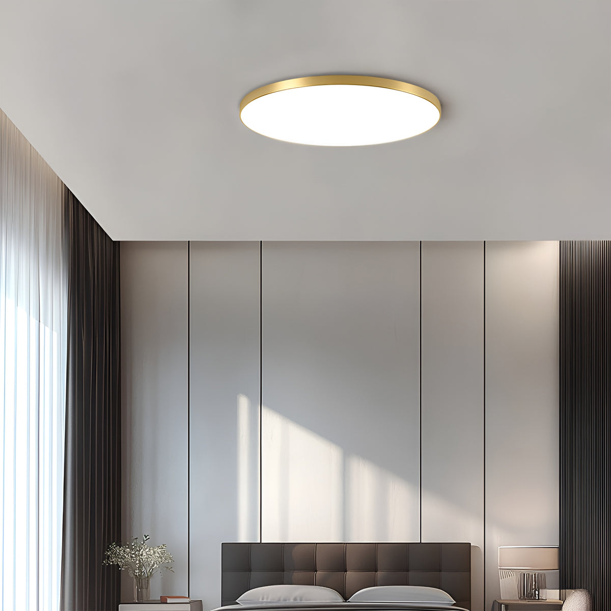 Selene Minimalist Acrylic Round LED Ceiling Light