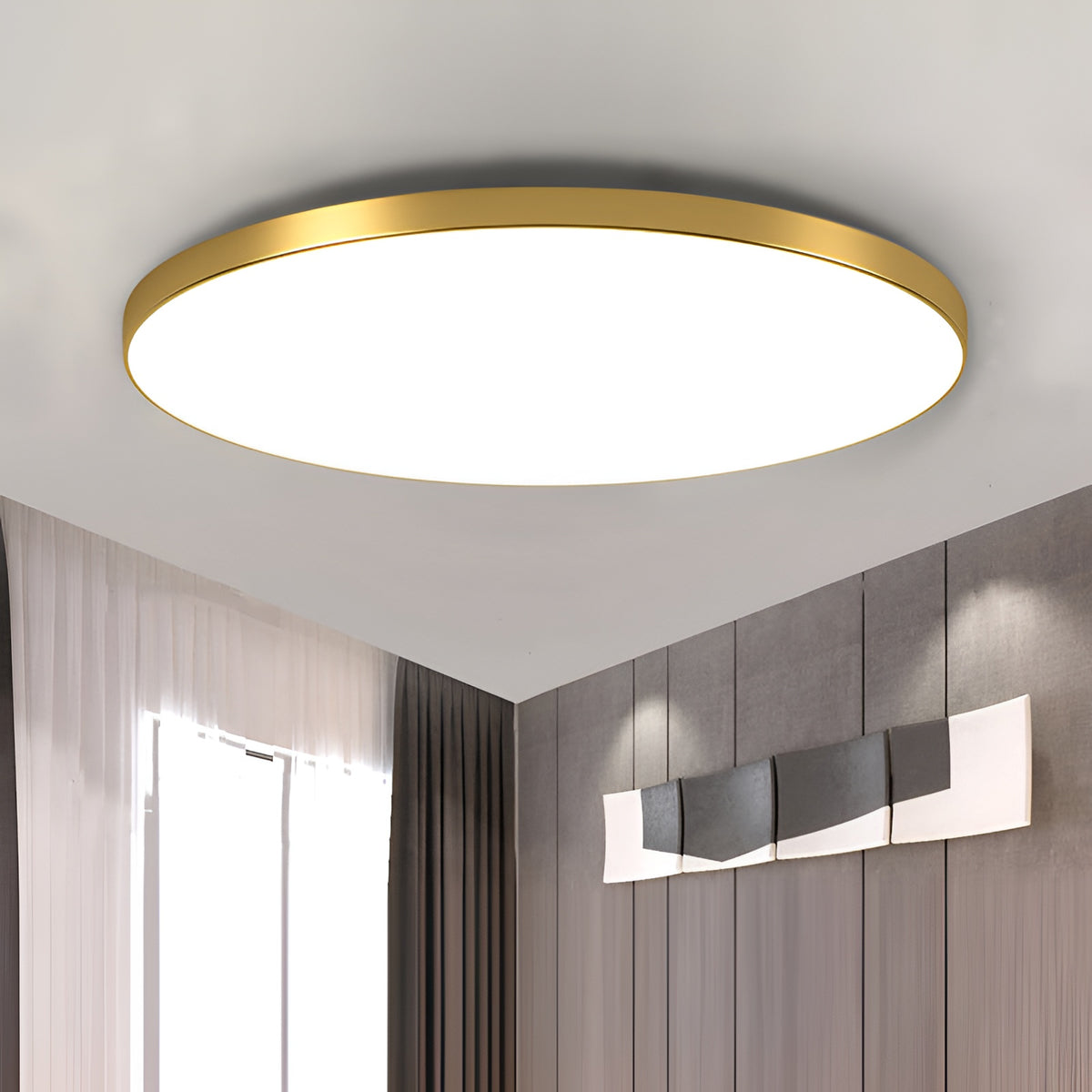 Selene Minimalist Acrylic Round LED Ceiling Light