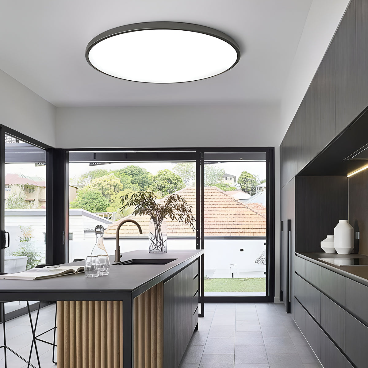 Selene Minimalist Acrylic Round LED Ceiling Light