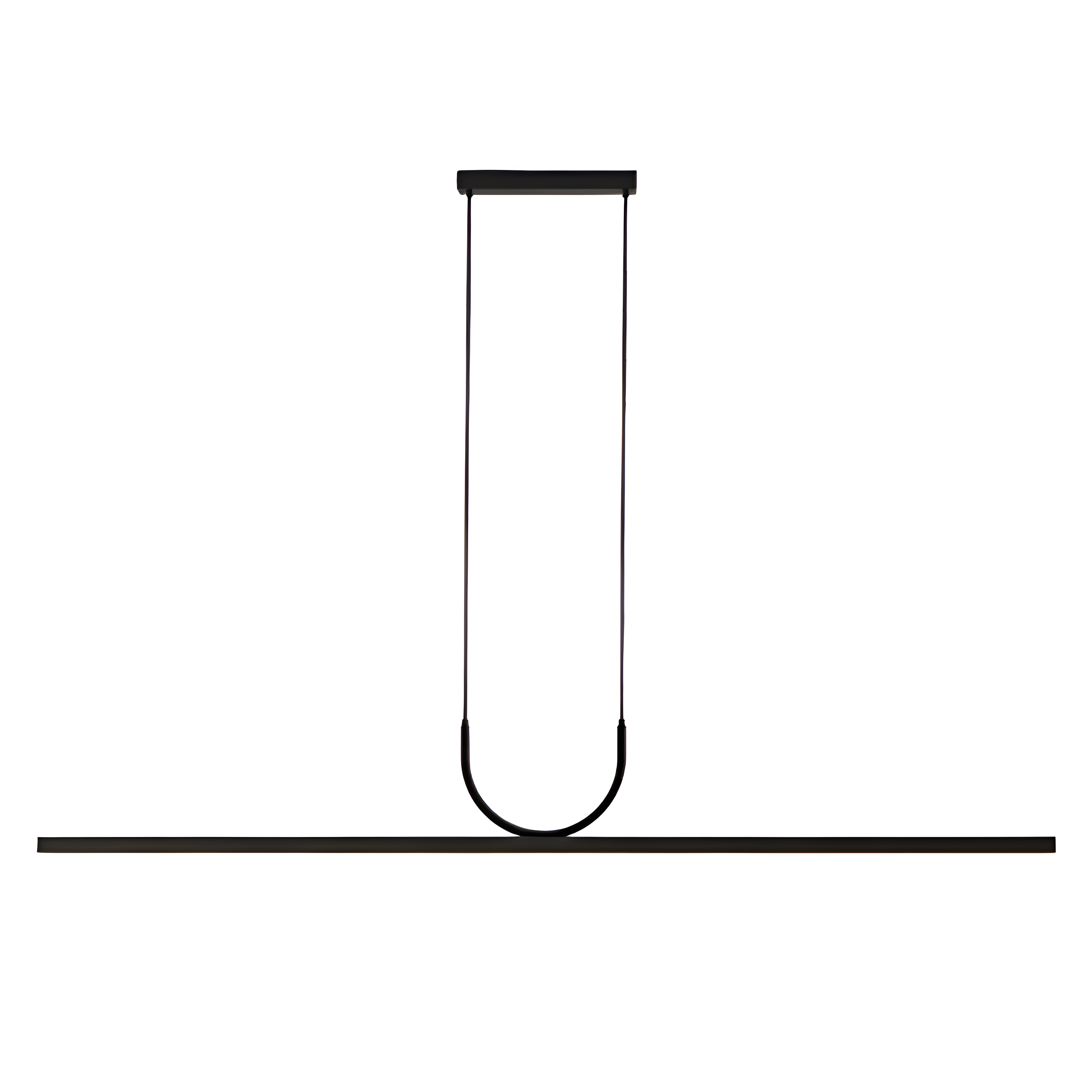 Minimalist Acrylic U-Shaped Linear LED Pendant Light