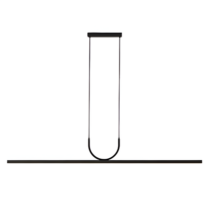 Minimalist Acrylic U-Shaped Linear LED Pendant Light