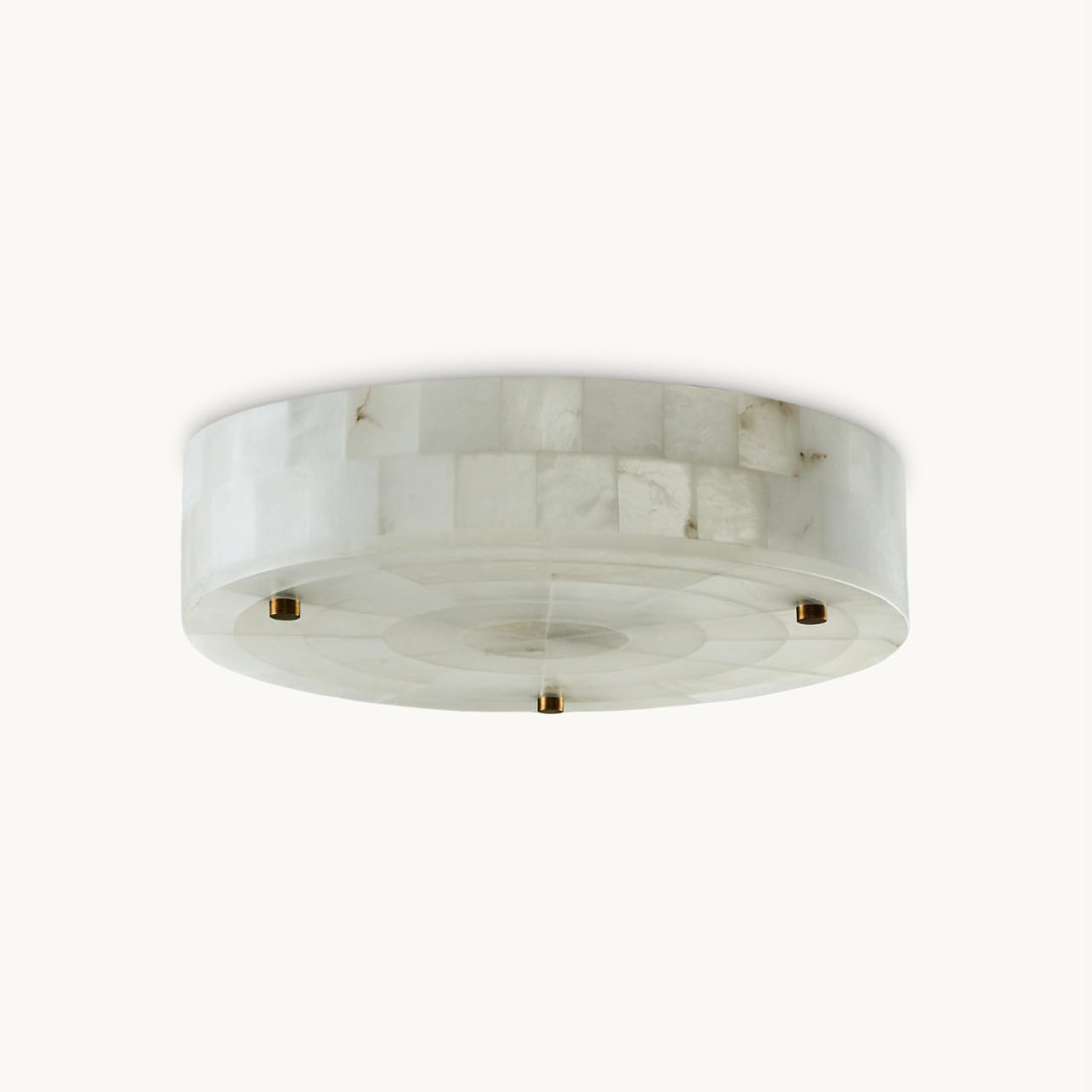 Maja Retro Alabaster Ceiling Light on white background