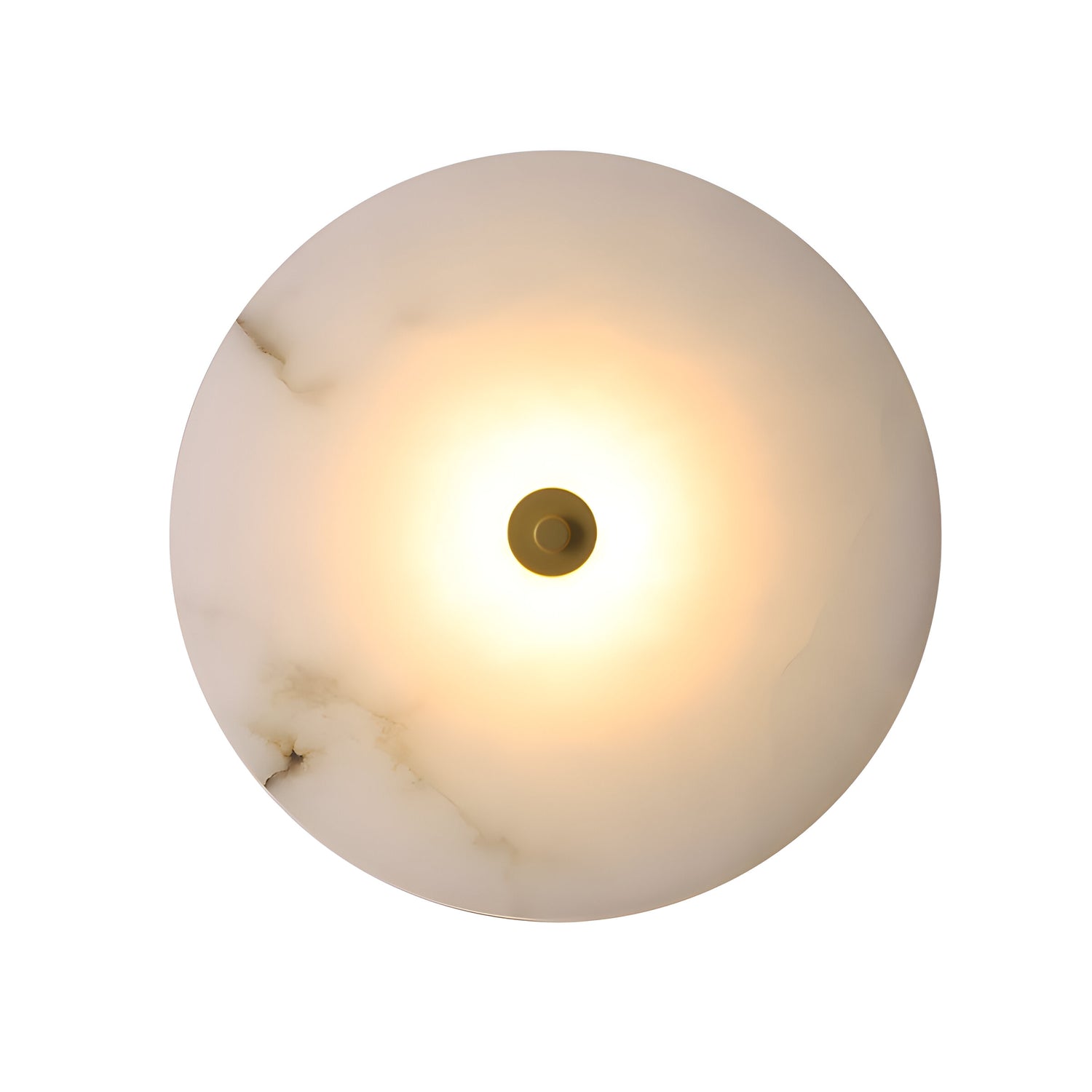 Modern Luxury Round Marble Alabaster Wall Lamp