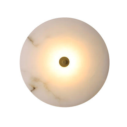 Modern Luxury Round Marble Alabaster Wall Lamp