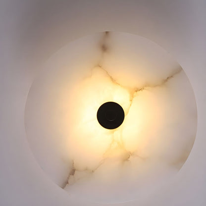 Modern Luxury Round Marble Alabaster Wall Lamp