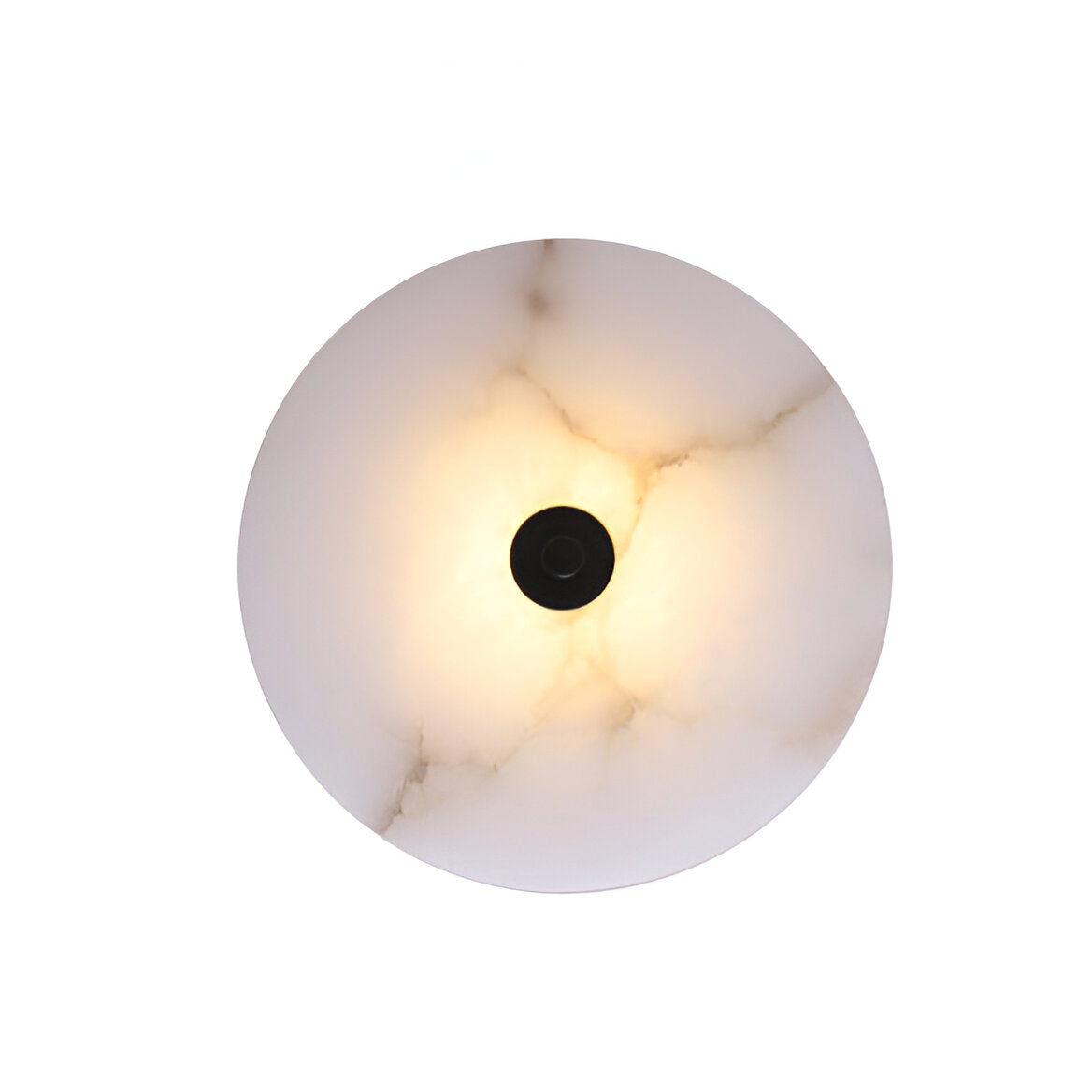 Modern Luxury Round Marble Alabaster Wall Lamp