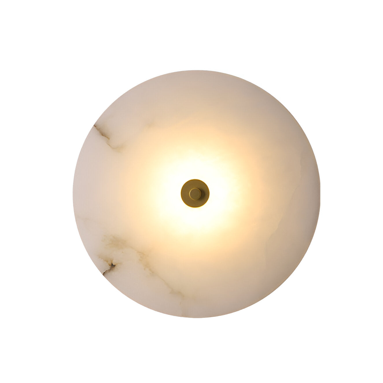 Modern Luxury Round Marble Alabaster Wall Lamp