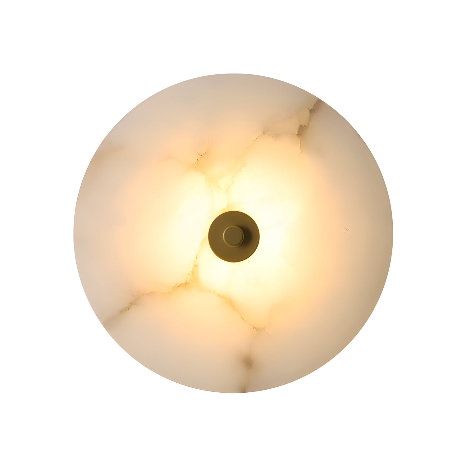 Modern Luxury Round Marble Alabaster Wall Lamp