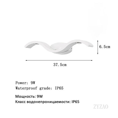 Illuminaire Moderne Wandleuchte Außen IP65 Wasserdicht Außenlicht