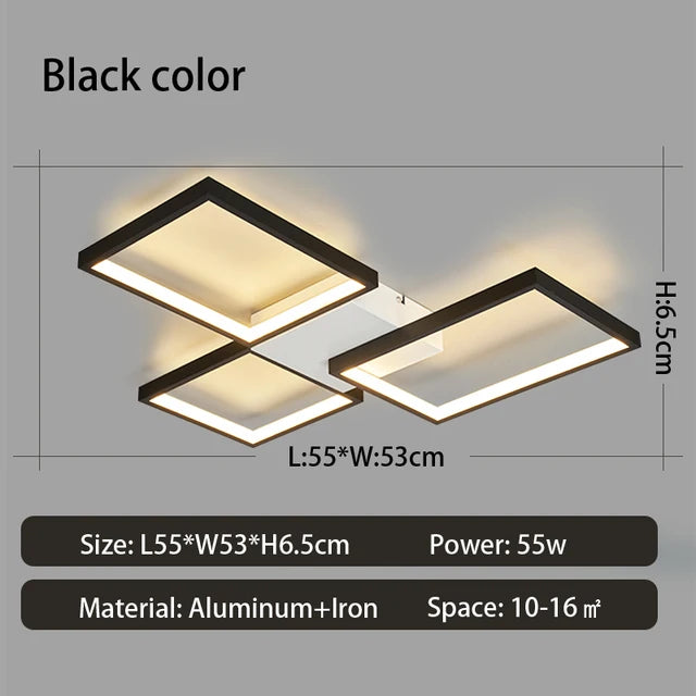 LED-Kronleuchter Quadratlampe