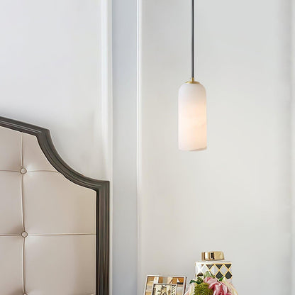 Mid-Century Alabaster Modern Monty Pendant Light