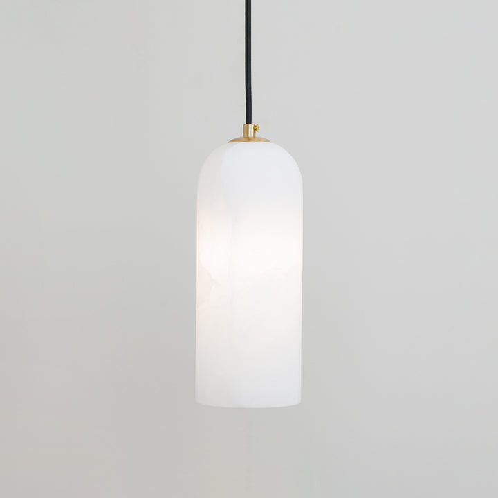 Mid-Century Alabaster Modern Monty Pendant Light