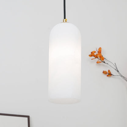 Mid-Century Alabaster Modern Monty Pendant Light