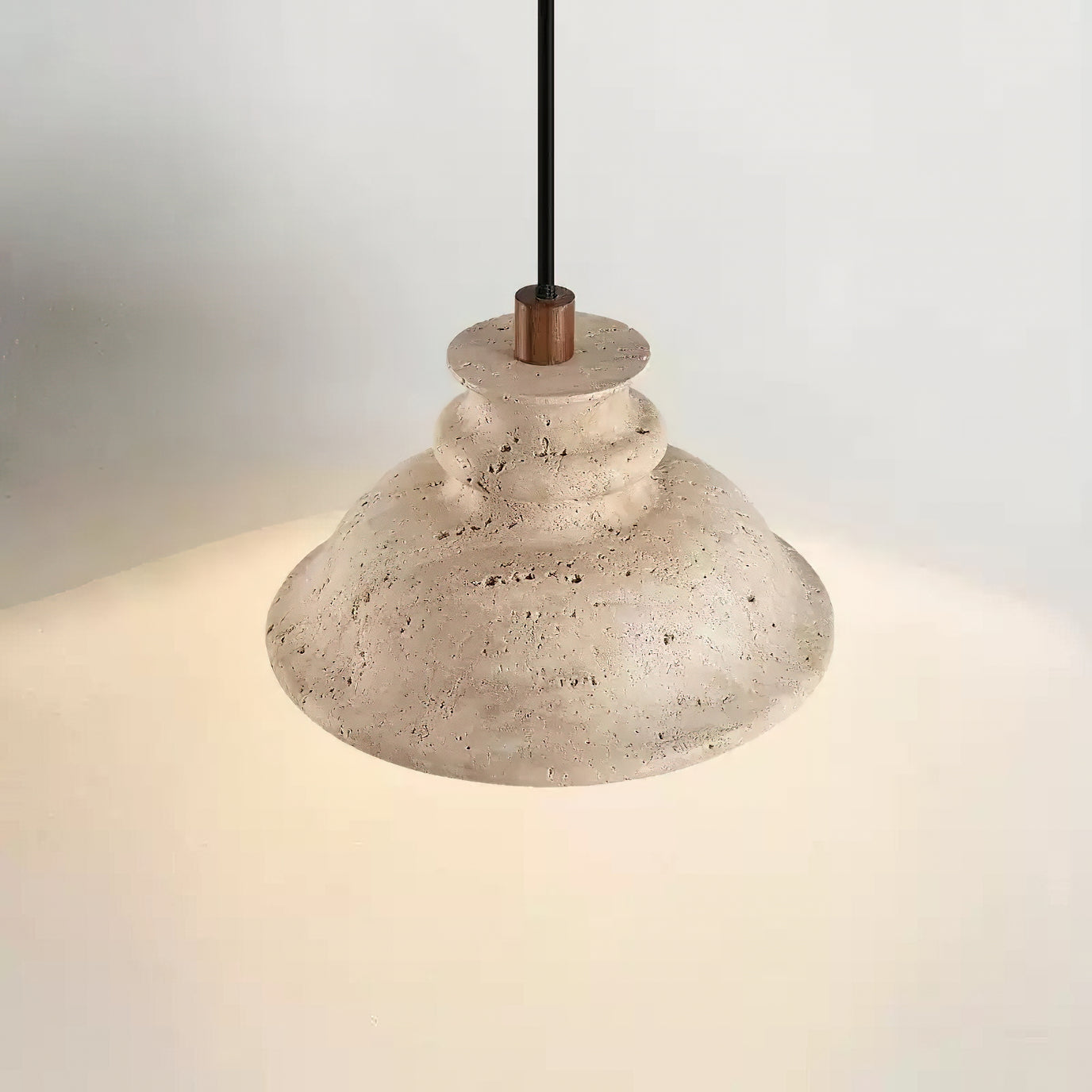 Orion Modern Travertine Ceiling Light