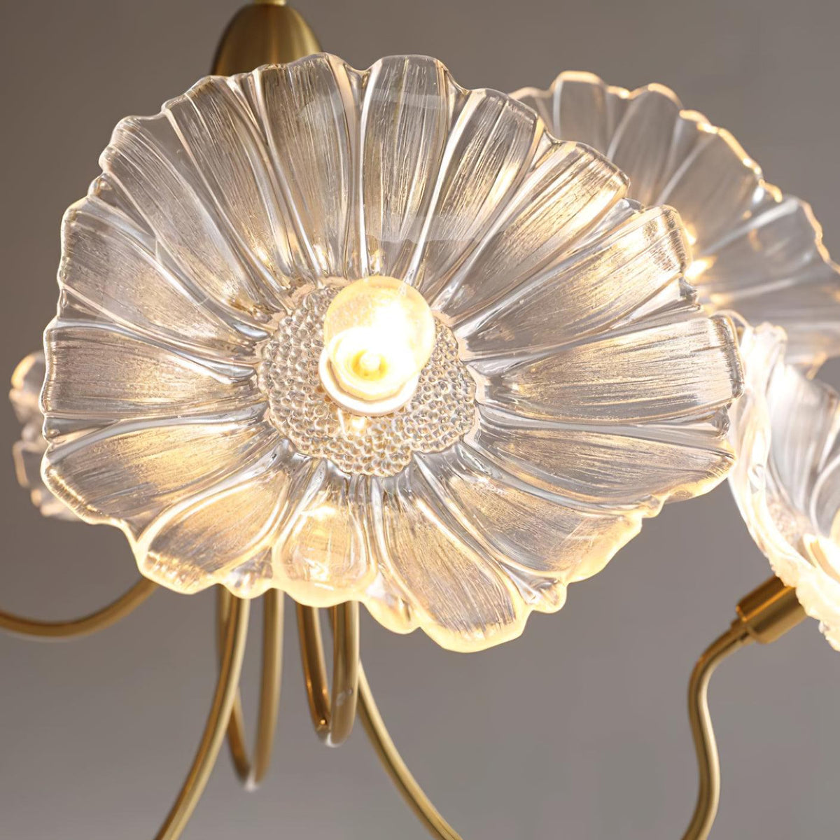 Blossom of Light Glass Chandelier