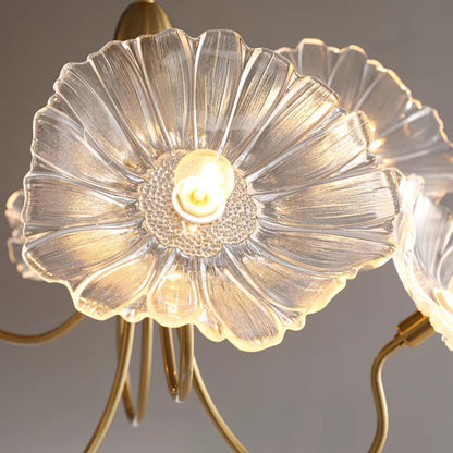 Blossom of Light Glass Chandelier