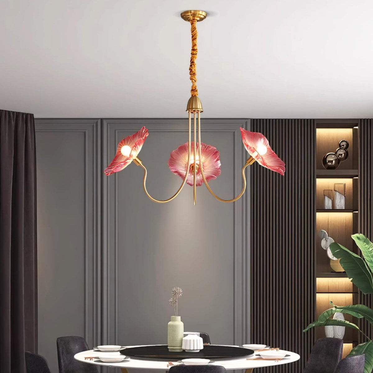 Blossom of Light Glass Chandelier