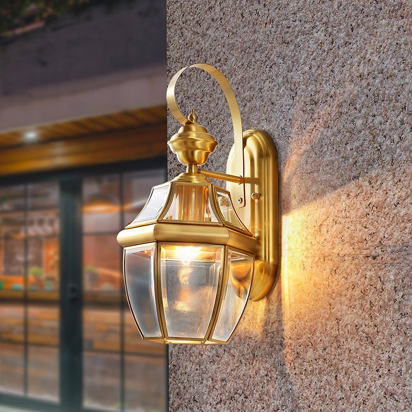 Retro Newbury Outdoor Lantern Wall Light