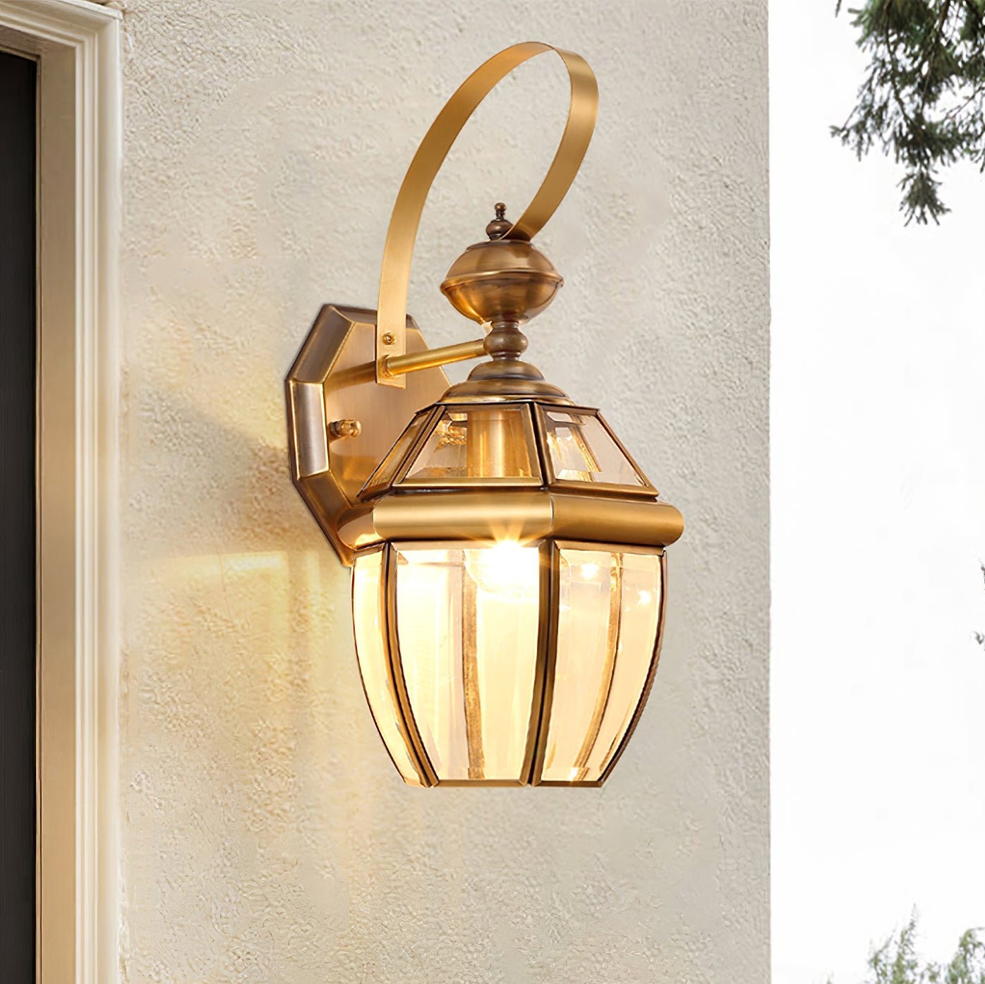 Retro Newbury Outdoor Lantern Wall Light