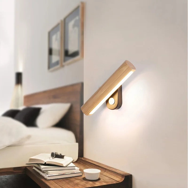 Luz de Pared LED Rústica WoodGlow